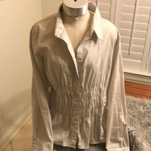 Long sleeve button up top